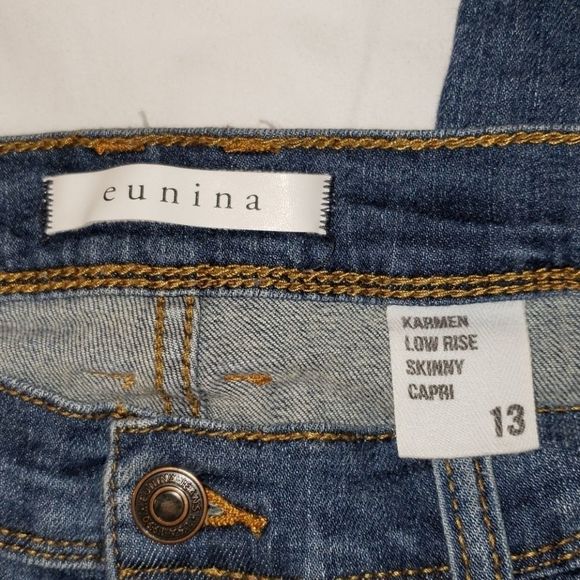 Eunina Karmen Low Rise Skinny Capri Jeans 13 - Picture 2 of 8